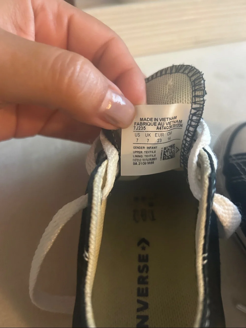 Converse Kids Black and White Low-Top Sneakers